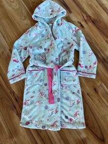 Monsoon unicorn dressing gown age 9-10 excellent condition!