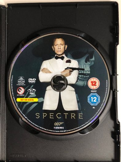 007 James Bond - Spectre [2015] Daniel Craig, Christoph Waltz, Lea Seydoux, Ben Whishaw, Naomie Harris, Dave Bautista, Monica Bellucci & Ralph Fiennes [DVD Movie]