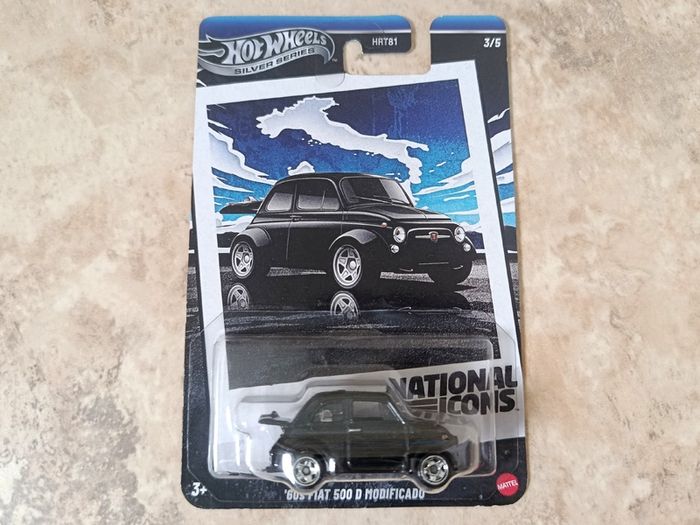 Hot Wheels Silver Series 60s Fiat 500 D Modificado National Icons HRT81 JBY88