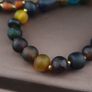 Vintage African Style MultiColor Mix Glass Beads Necklace Image 2