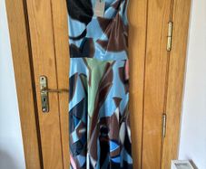 River Island Twist Shoulder Midi Dress UK 12