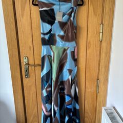 River Island Twist Shoulder Midi Dress UK 12