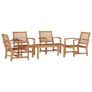 Garden Sofa Set Natural Solid teak wood Image 2