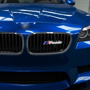 BMW M Power performance Mpower Car Front Grille Badge Emblems Stickers for BMW M M1 M3 M4 M5 M6 M7 X6 E46 E39 E90 E60 E36 F30 F10 E34 X5 E53 E30 F20 E92 E87