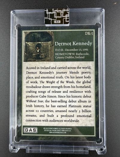 Dermot Kennedy Trading Card