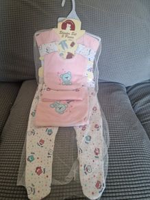Newborn Baby Girl 5 Piece Gift Set Carters Pink Mint Bear
