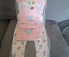 Newborn Baby Girl 5 Piece Gift Set Carters Pink Mint Bear
