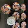 Imari Japanese porcelain hand painted saucers Image 2