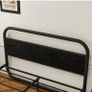 King Size Bed Frame Metal Platform Bed Frame with Wood Headboard Image 6