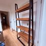John Lewis ladder bookcase - Oak, metal, industrial style Image 6
