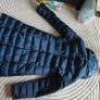 Great Condition Navy Blue Long Coat for Women UK12 Image 3