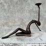 Abstract Candle Holder - Bronze Image 7
