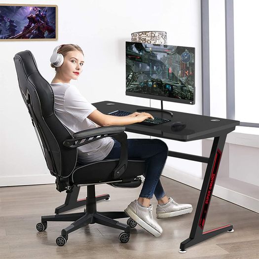 _Large Gaming Table Table Desk for PC Computer Ergonomic Gaming Desk Carbon Fiber Gamer Table 120 x 60 cm
