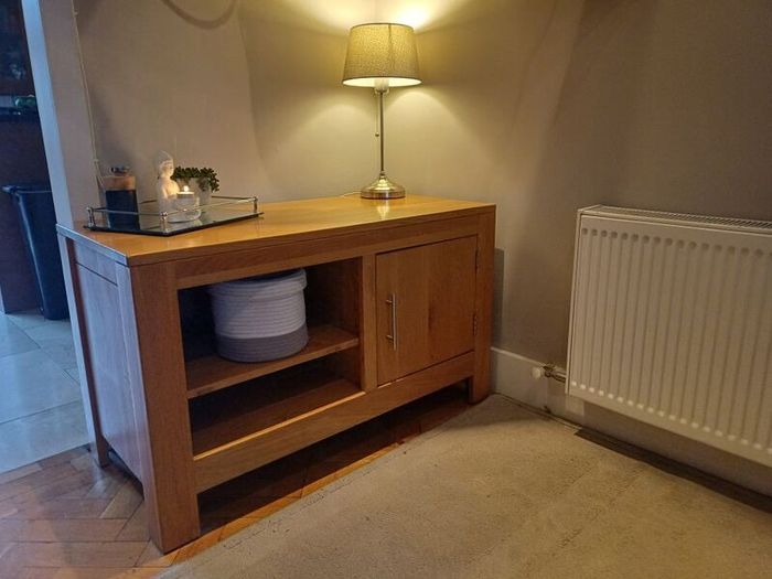 Solid Oak TV cabinet Modern design