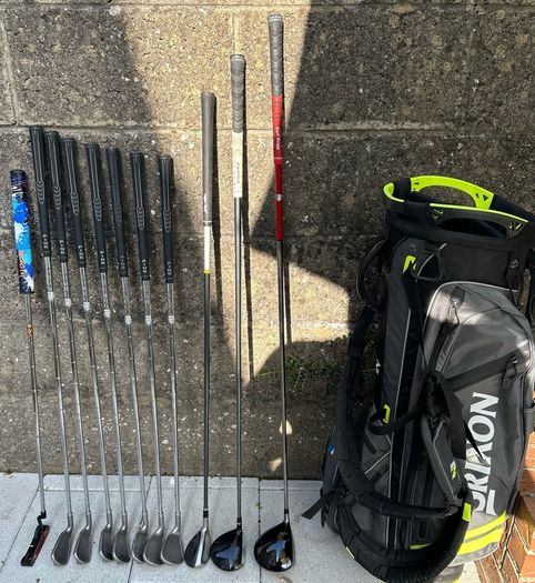 Full set of golf clubs