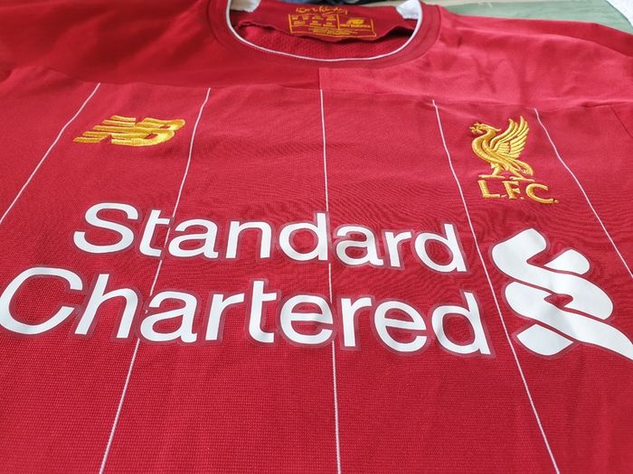 Liverpool Football Club Home Jersey 2019 to 2020 Childrens Extra Large New Balance YXL