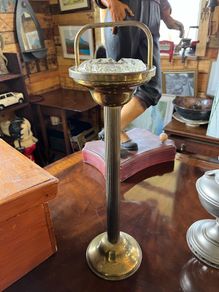 Vintage brass smokers stand