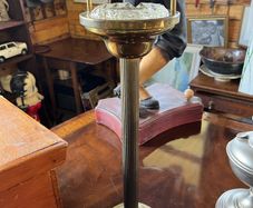Vintage brass smokers stand