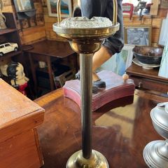 Vintage brass smokers stand