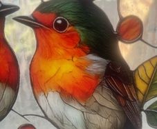2 Robins Suncatcher