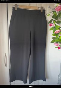 trousers Bnwot Dunnes stores cropped wide leg size 8 elastic waistband