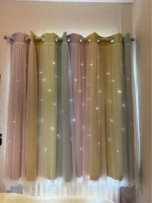 Beautiful rainbow curtains