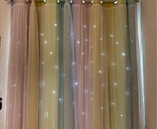 Beautiful rainbow curtains