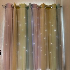 Beautiful rainbow curtains