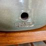 Handcrafted Kiltrea Bridge Pottery Stoneware Onion Crock Smooth Sage Green Glaze Embossed Onion Crock Image 10