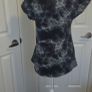 Made in Italy Black Grey Marble Print Stretch Top Casual Chic Size 3 Image 4