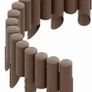 2.3m Very Strong Garden Fence Lawn Edging Boarder Edge Palisade Fencing Plastic Image 2