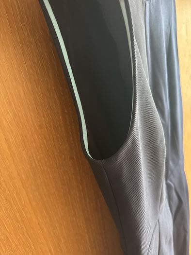 Diane Von Furstenberg navy knee length shift dress with satin detailing, size 4 (UK 8)
