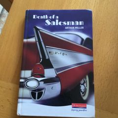 school book. Death of a Salesman by Arthur Miller.