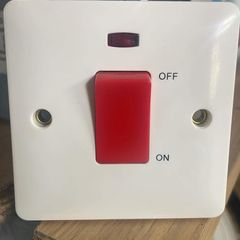 32A 1 Gang DP Switch with Neon
