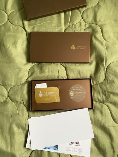 The Europe Hotel & Resort Gift Voucher