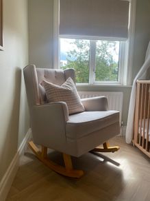 Nested Soothe Easy Rocking Chair - Warm Stone (Ideal for nursery)