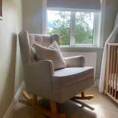 Nested Soothe Easy Rocking Chair - Warm Stone (Ideal for nursery)
