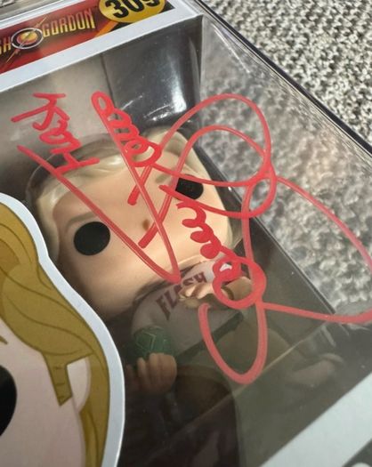 Funko Pop Movies Flash Gordon Flash Gordon 309 Signed Sam Jones Flash Ted