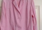 Hirsh pink linen blazer