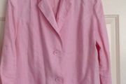 Hirsh pink linen blazer