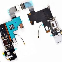 Charging Port Dock Headphone Jack Flex Cable For iPhone 6S WHITE-#130838