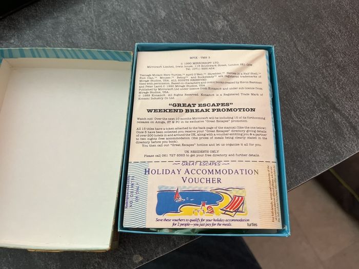 Teenage Mutant Hero Turtles C64 Commodore 64 Big Box (Konami / Image Works, 1990)