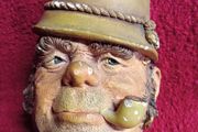 Vintage Bossons Chalkware Head  / Paddy / 1960s