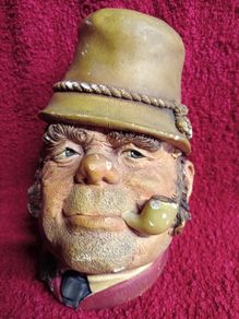 Vintage Bossons Chalkware Head  / Paddy / 1960s
