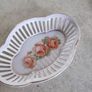 SET OF 2 Bavaria Schumann reticulated tray or dish hand painted floral pattern perfect dresser dish Image 7