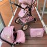 Brand new baby pink pram 3 in 1 Travel system Image 2