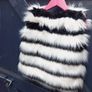 Girls Faux Fur Gilet Image 2