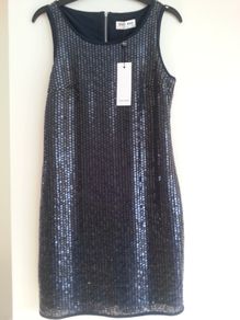 Navy Sequin Dress