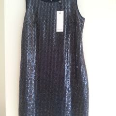 Navy Sequin Dress