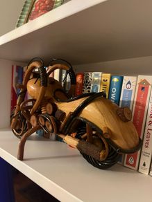wooden motorbike